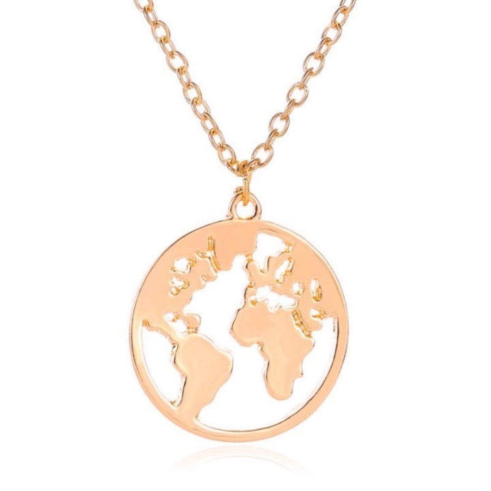 END OF SUMMER CLEARANCE!! World Map Necklace!
